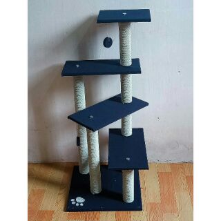 Cattree - Trụ cào móng cho mèo dạng bậc xoáy SỈ SLL hàng gỗ chất lượng cao