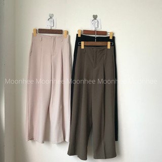 Quần Vải Cạp Cao 2 Đỉa q607 MoonHee
