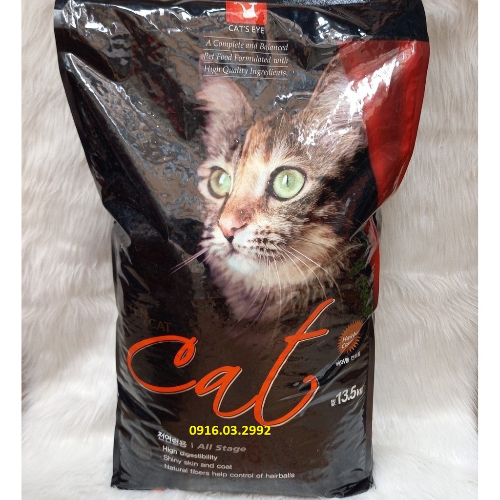 Thức ăn cho mèo Cat eye 13,5kg - Tiêu búi lông, mượt lông