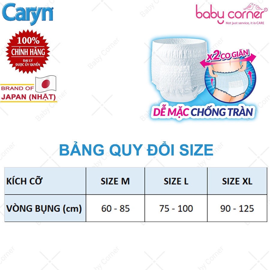 Tã Quần Người Lớn Caryn M16/ L14/ XL12