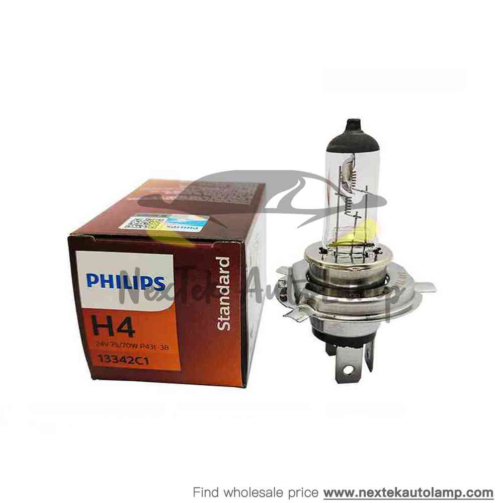 Philips H4 Đèn Sương Mù ô Tô Halogen 12V 24V 60/55W 70/75W 100/90W 130/100W Đèn Pha Bóng đèn (1 Bóng)