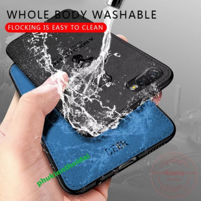 Ốp lưng Oppo F9 / Oppo Reno 2F Vải Deer hươu thời trang cao cấp chống sốc