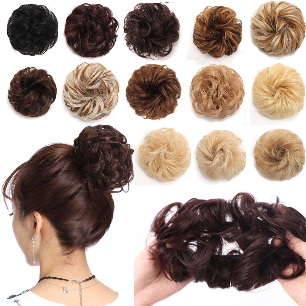 Búi Tóc Giả Uốn Xoăn Tự Nhiên