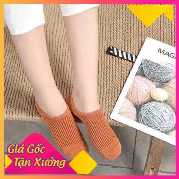 Set 5 Đôi Tất Hài Cotton Gân Nữ Loại Đẹp