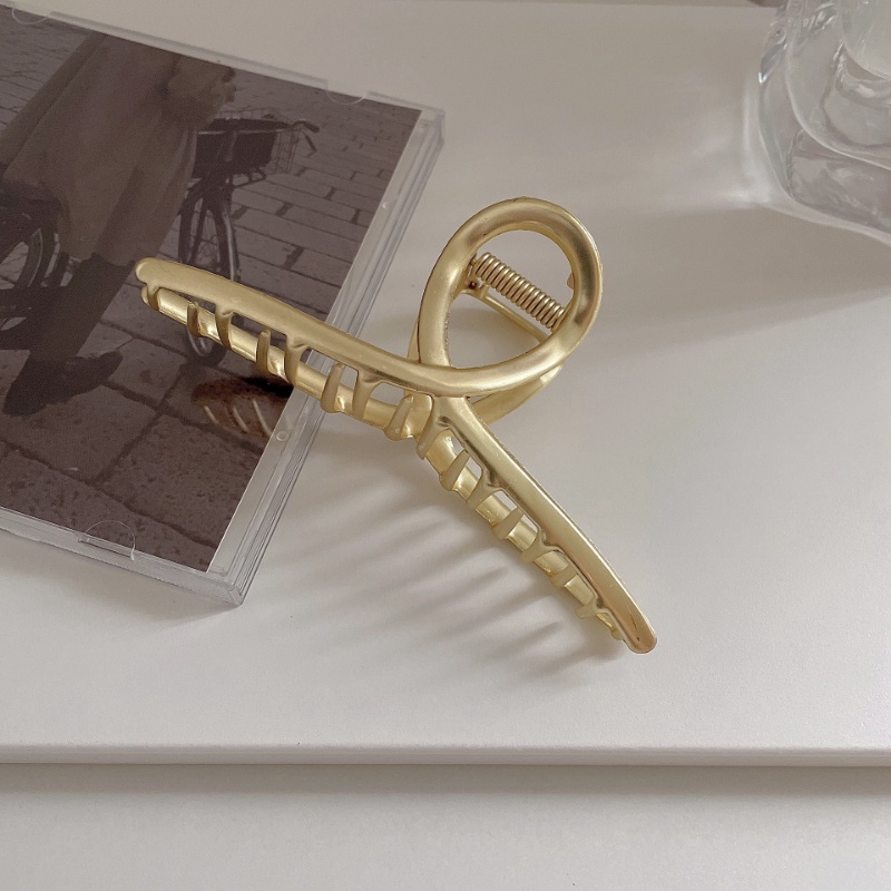 Phụ nữ Hàn Quốc Thời trang dễ thương Kẹp tóc hợp kim lớn