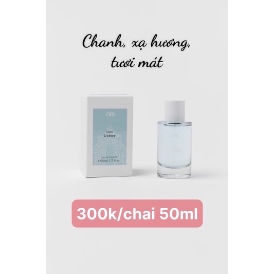 Nước hoa Zara nhiều mùi hương khác nhau cho bé trai và bé gái thêm yêu