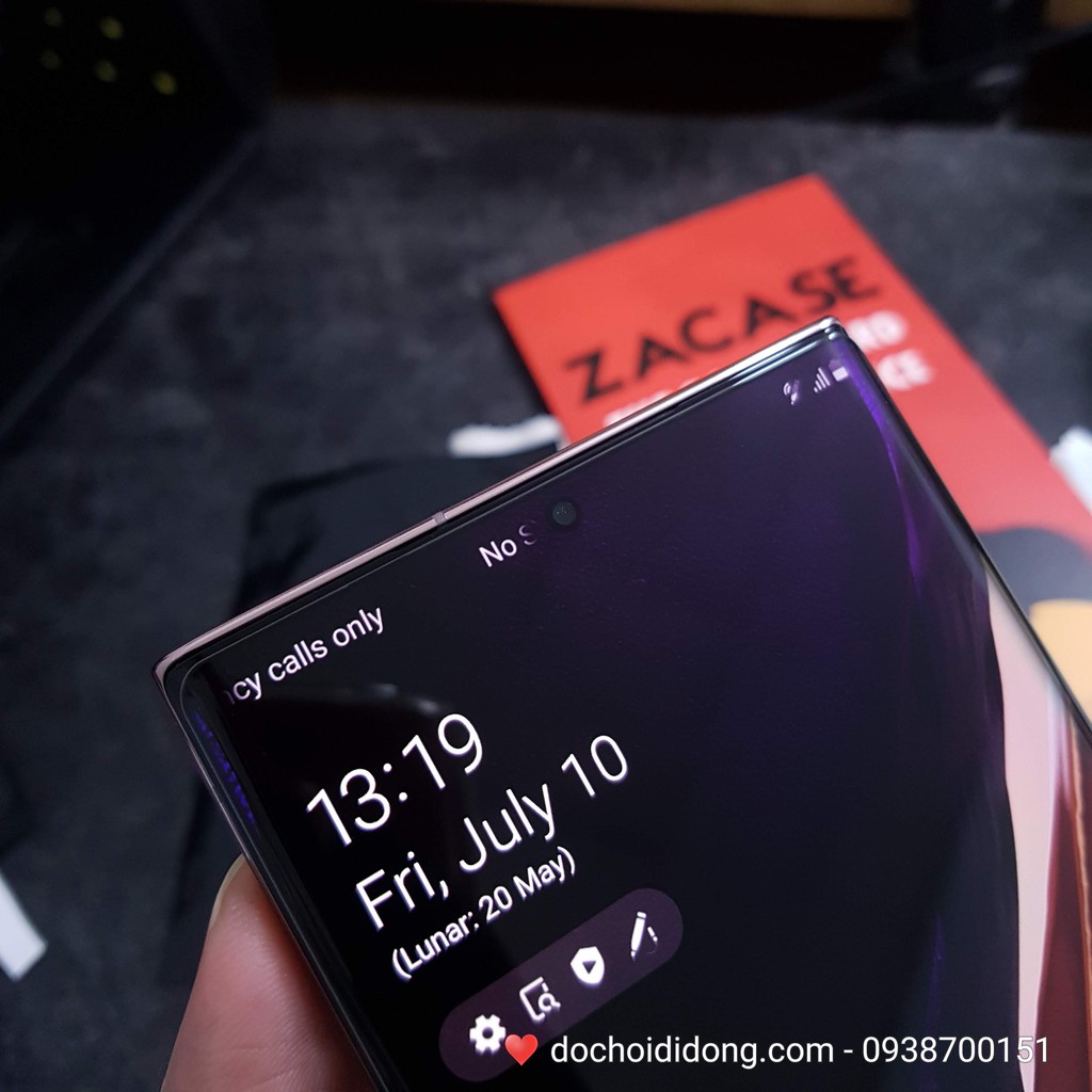 Miếng dán cường lực Samsung Note 20 Ultra Zacase keo UV cao cấp