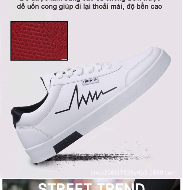 [ MUA 1 TẶNG 1 ] Giày thể thao nam-giày thể thao sneaker nam trắng cổ thấp