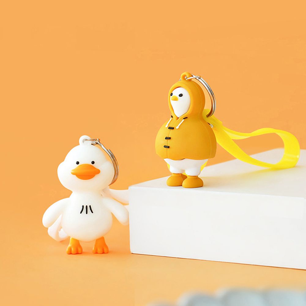 Móc khóa hình vịt con màu vàng dễ thương