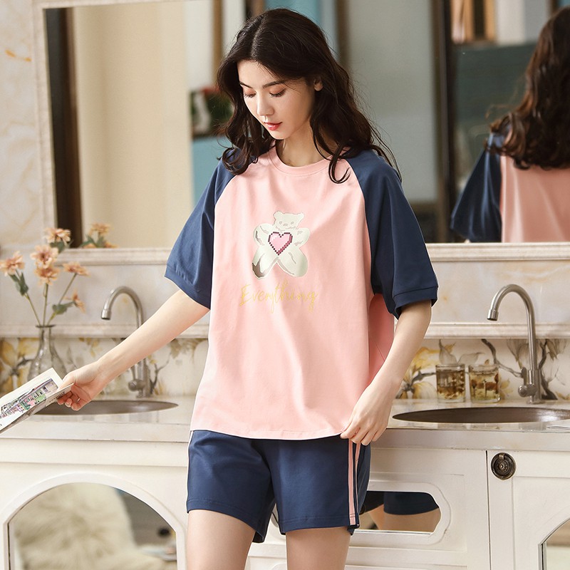 Bộ Đồ Ngủ Pijama Sát Nách Đáng Yêu Cho Nữ