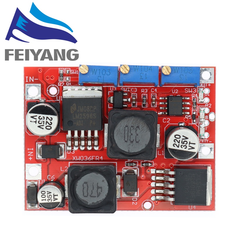Lm2596 LM2577 DC Auto Boost Buck Converter 4-35V sang 1-25V 5V 12V 19V 24V 4A Bộ điều chỉnh điện áp 