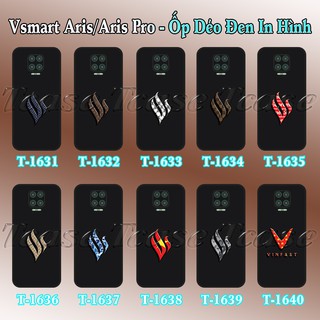 Ốp lưng Vsmart Aris/ Aris Pro dẻo đen in hình Logo Vsmart Thiết đẹp và chất