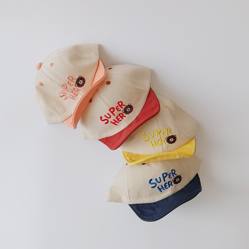 Mũ Lưỡi Trai Vải Cotton Mềm Thời Trang Xuân Hè Cho Bé