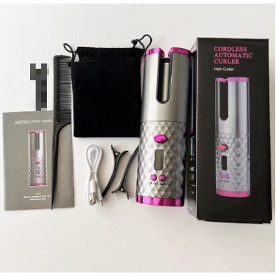 Máy làm xoăn tóc tự nhiên không dây, uốn tóc tự xoan, kiểu dáng hiện đại, sạc USB