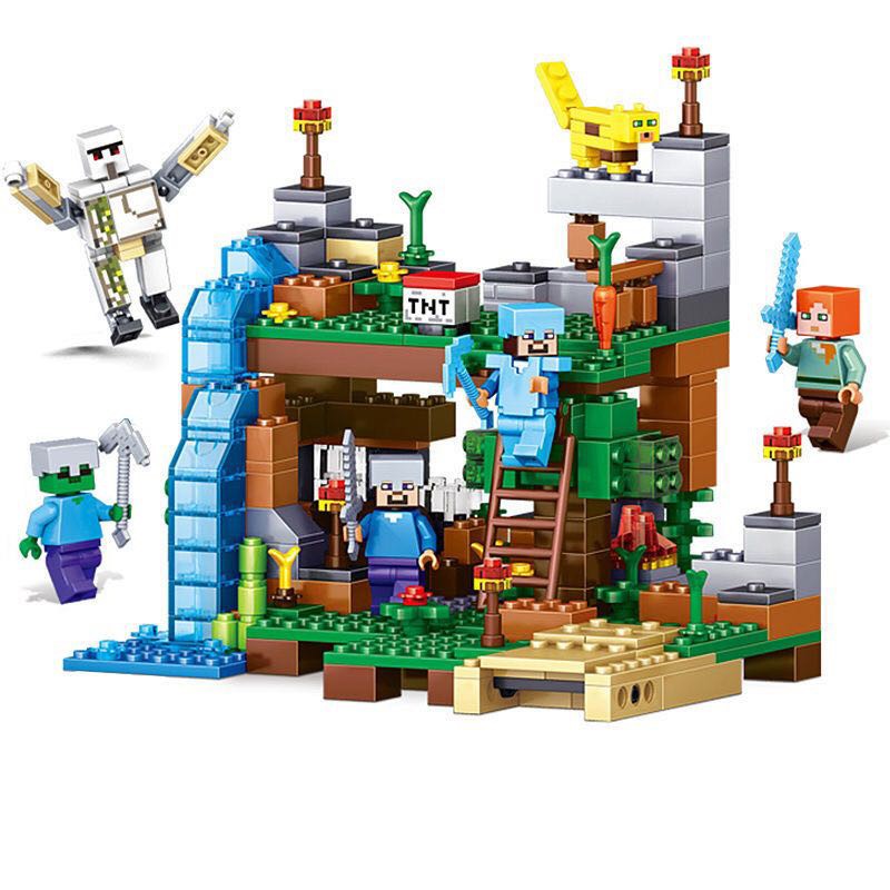 Bộ Lắp Ghép Lego 4 Trong 1 Hình Động Vật Trong Game Minecraft 2021