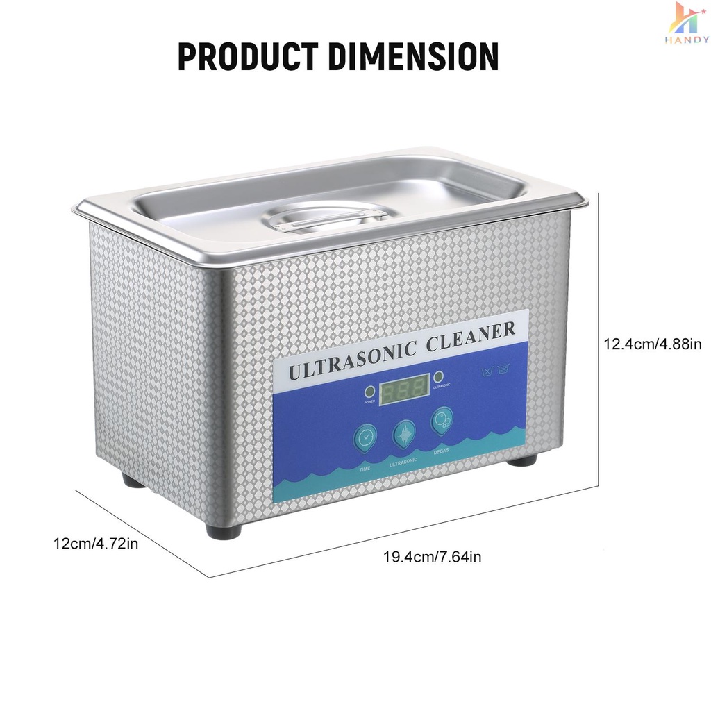 Thiết Bị Vệ Sinh Đồ Trang Sức Bằng Sóng Siêu Âm 900Ml Đầu Cắm EU