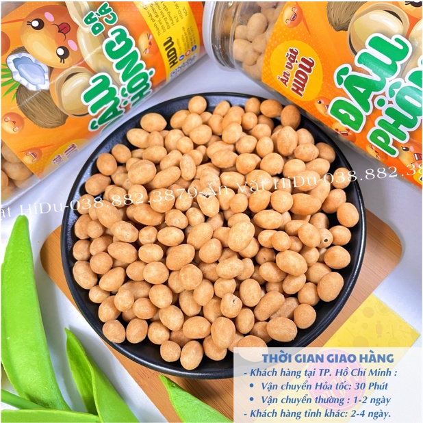 Đậu phộng da cá nước cốt dừa mix vị phô mai 500gr