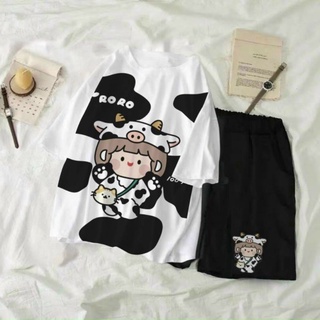 Bộ thun cotton dễ thương