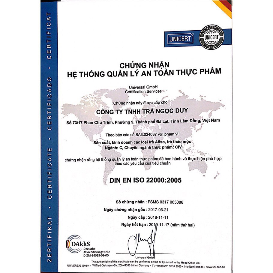 Cao nước Atiso Ngọc Duy không đường  10 ống uống