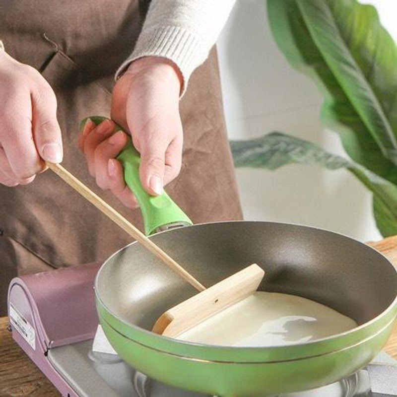 Dụng cụ tráng bột làm bánh tráng bánh crepe bánh cuốn bằng gỗ an toàn