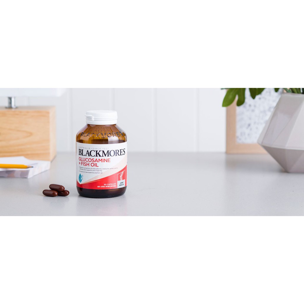 Viên uống bổ xương khớp kết hợp dầu cá Blackmores glucosamine + fish oil 90 viên blackmore Úc