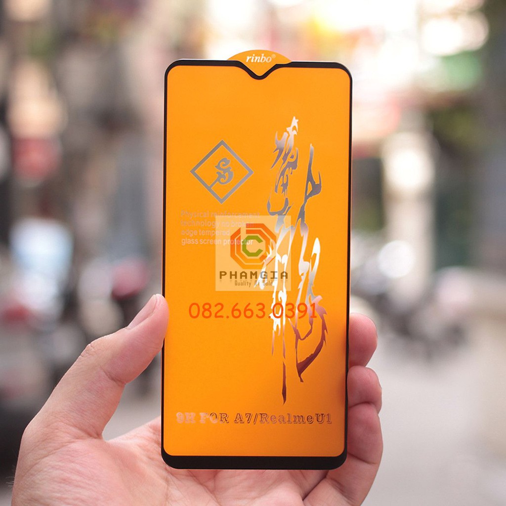 Kính cường lực Oppo Realme U1 full màn hình 9H bền chuẩn