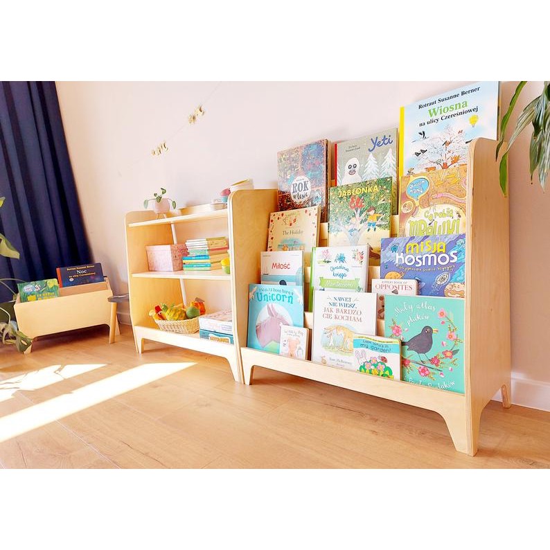 Kệ sách Montessori cho bé, kệ sách trẻ em 4 tầng | BigBuy360 - bigbuy360.vn