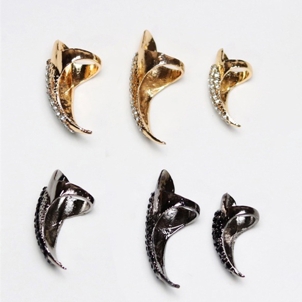 Nhẫn Hợp Kim Đính Đá Hình Móng Vuốt Chim Đại Bàng Độc Đáo Cá Tính