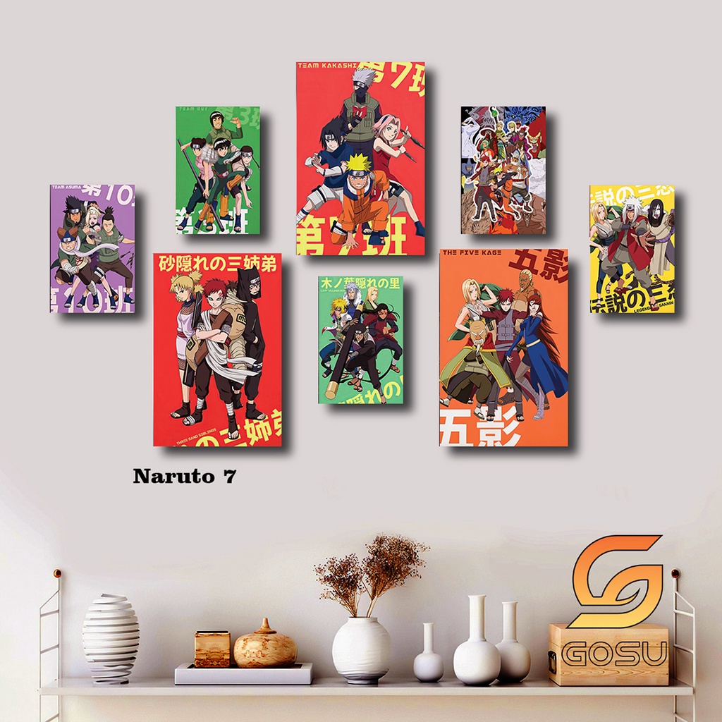 Chủ đề Naruto, Sasuke, Sakura, Boruto, Hokage - Tranh chất liệu Fomex Phủ Tráng Gương dày 5mm