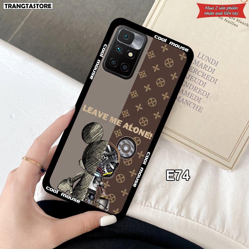 Ốp Xiaomi Redmi 10 in hình gấu Bearbrick,Metal Style,Doremon siêu dễ thương chất lượng