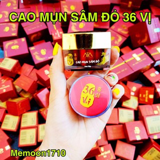 Cao mụn sâm đỏ 36 vị - meea organic đánh bay thâm mụn