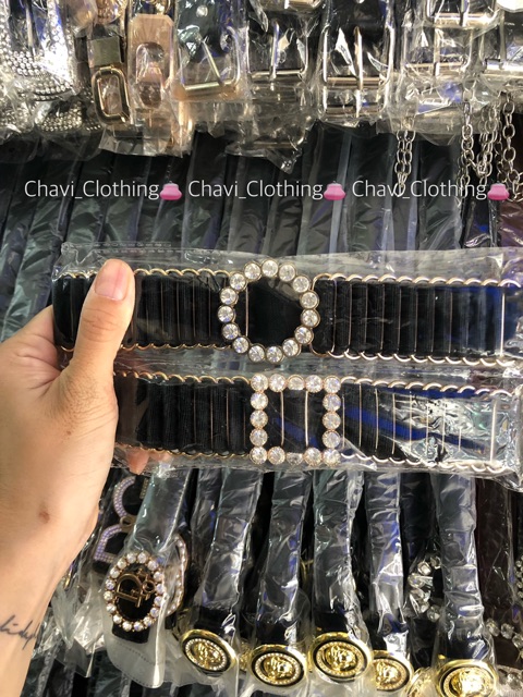 Đai váy xinh đính đá sáng lấp lánh Shop CHAVI