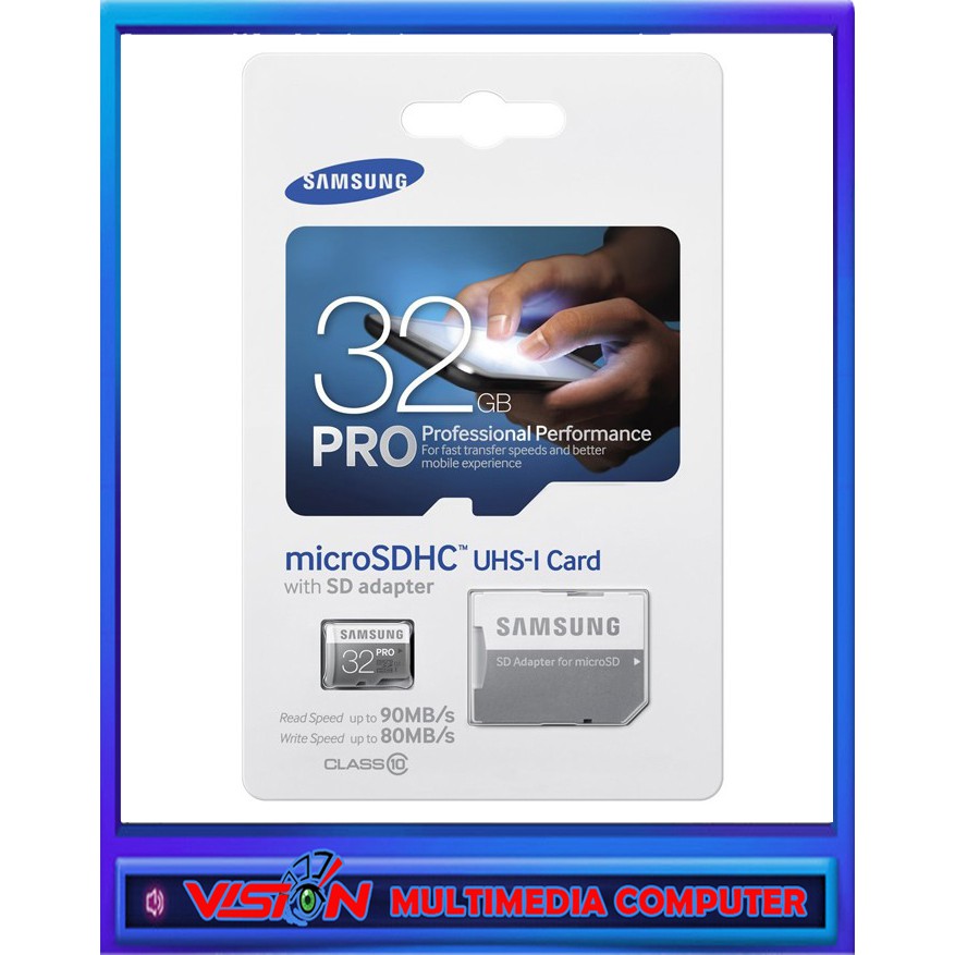 Thẻ Nhớ Samsung Microsd Pro 32gb Class 10 | Oem 99%