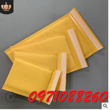 Túi Gói Hàng Bì Thư Bên Trong Ép Bóng Khí   giấy Gói Hàng Cỡ 12 x 18cm ( màu ngẫu nhiên )