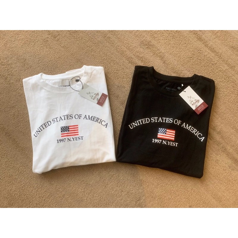 ÁO THUN UNISEX THÊU TRẮNG ĐEN