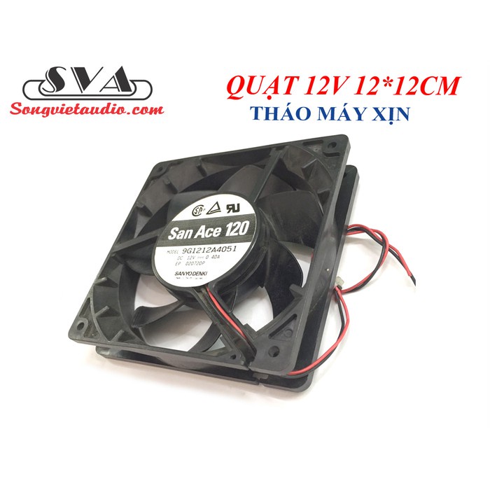 QUẠT TẢN NHIỆT 12V 12*12 CM HÀNG THÁO MÁY XỊN - 1 CÁI