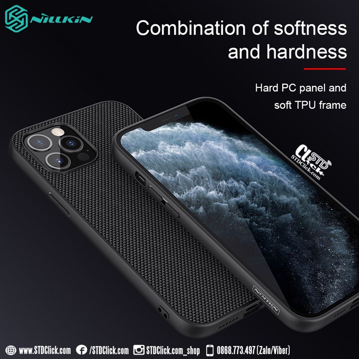 ỐP LƯNG IPHONE 12 PRO MAX NILLKIN TEXTURED NYLON FIBER CHÍNH HÃNG