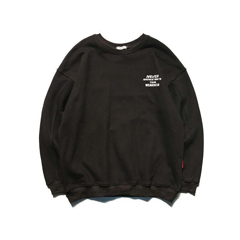 Áo Sweater Cổ Tròn Dáng Rộng In Họa Tiết Graffiti Phong Cách Hip Hop Đường Phố Cho Nam Tf2