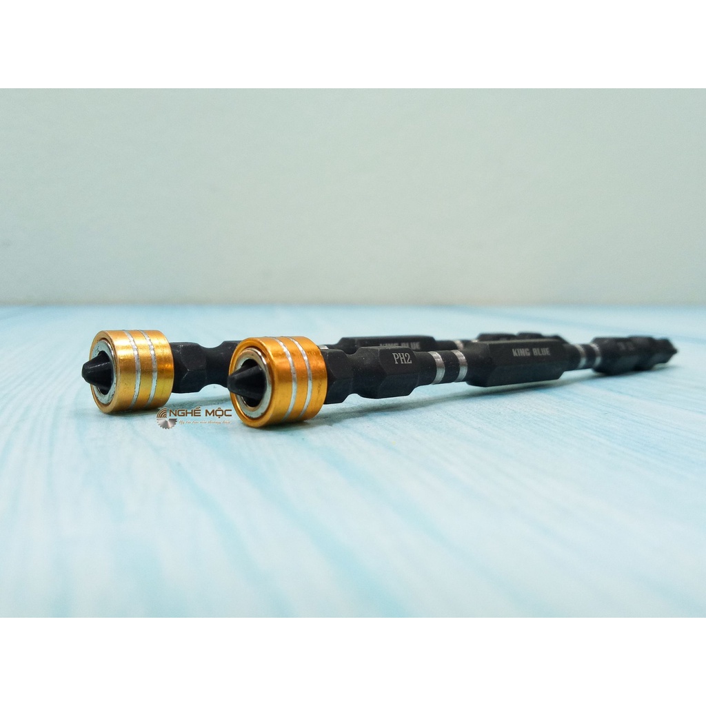 Mũi bắt vít dài nam châm 2 đầu KingBlue PH2 Thép S2 chính hãng