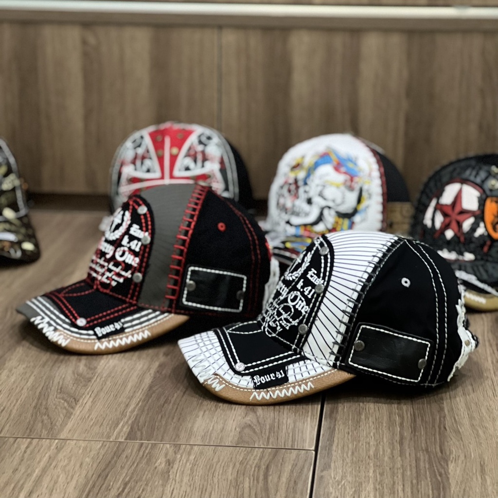 Nón kết four 441 bông lúa Mũ lưỡi trai thời trang cao cấp cực nét chuẩn from lòng sâu (Nón thiết kế)