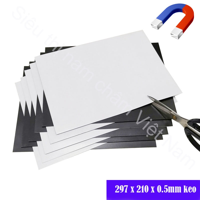 Nam Châm Lá Dẻo A4 Có Decal