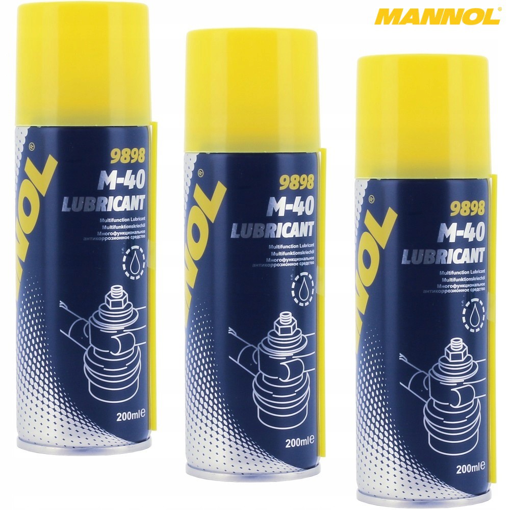 Dầu Bôi Trơn, Chống Gỉ, Bảo Vệ Kim Loại, Đa Năng MANNOL 9898 M-40 Lubricant (smart) 200ML Multifunction Lubricant