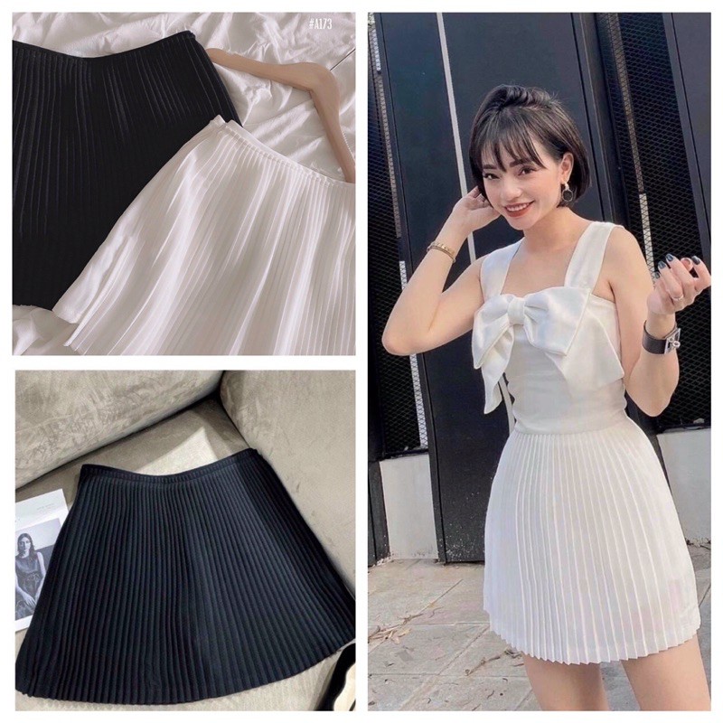 [HÀNG LOẠI 1] Chân Váy Dập Li Có Lót Quần (ảnh thật 2 màu)