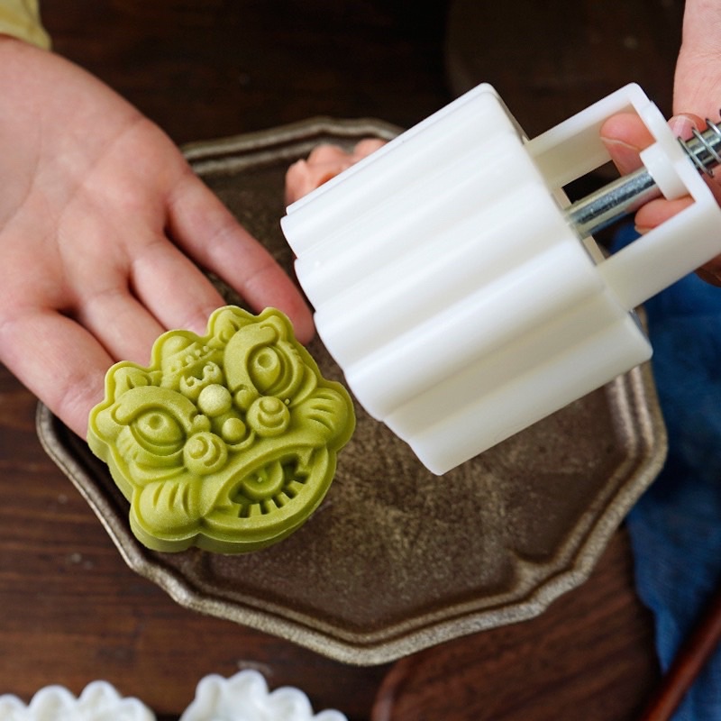 bộ khuôn trung thu Lân 2 mặt 75gam làm bánh trung thu