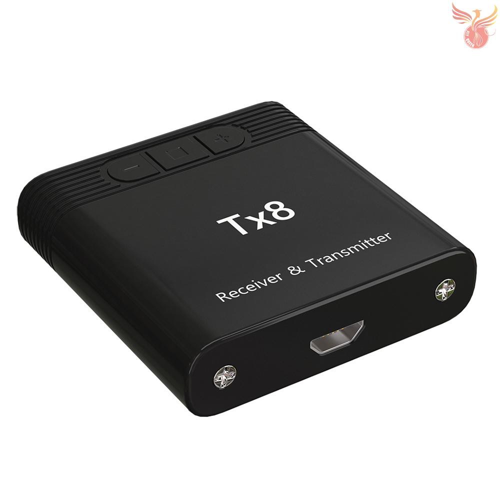 Bộ Chuyển Đổi Âm Thanh Tx8 2 Trong 1 Bluetooth 5.0 Cho Tv Pc Headphone Mp3 / Mp4