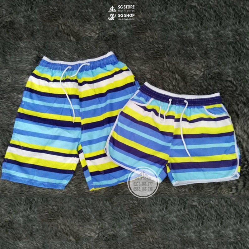 Đồ đôi đi biển độc đáo nguyên set áo và quần đồng phục cho nam nữ gia đình hội nhóm DDB06T DONGPHUCSG