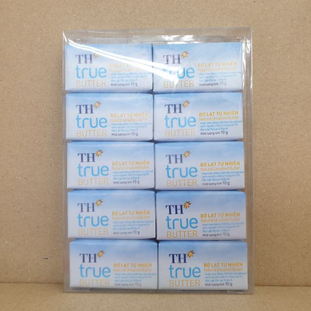 Vỉ Bơ lạt tự nhiên TH true 10 viên * 10g