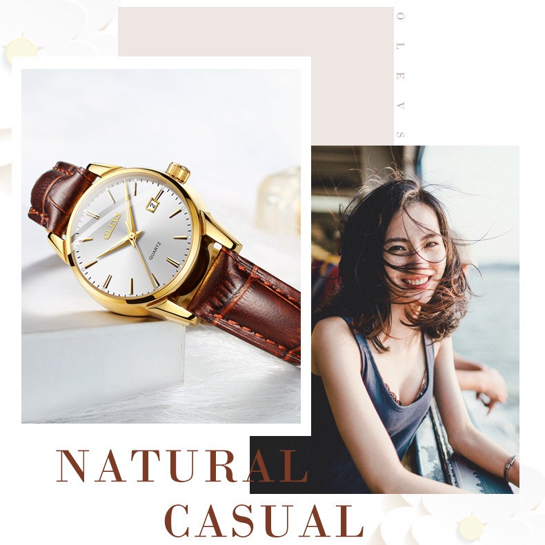 Đồng hồ thời trang nữ Olevs 6898 dây da cao cấp sang trọng | BigBuy360 - bigbuy360.vn