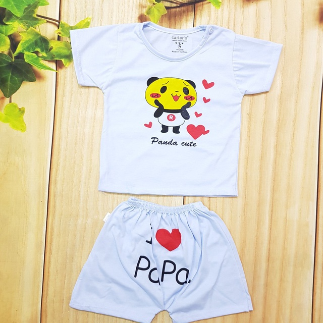 Bộ Sát Nách Cho Bé Trai /Gái Từ 5-9kg TAN
