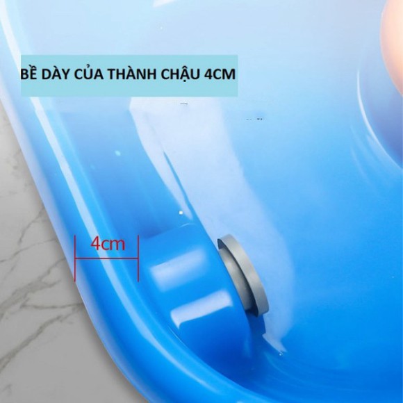 Chậu/thau gội đầu tại giường thư giãn/chăm sóc người bệnh/ phụ nữ sau sinh/ người già không có đệm silicon